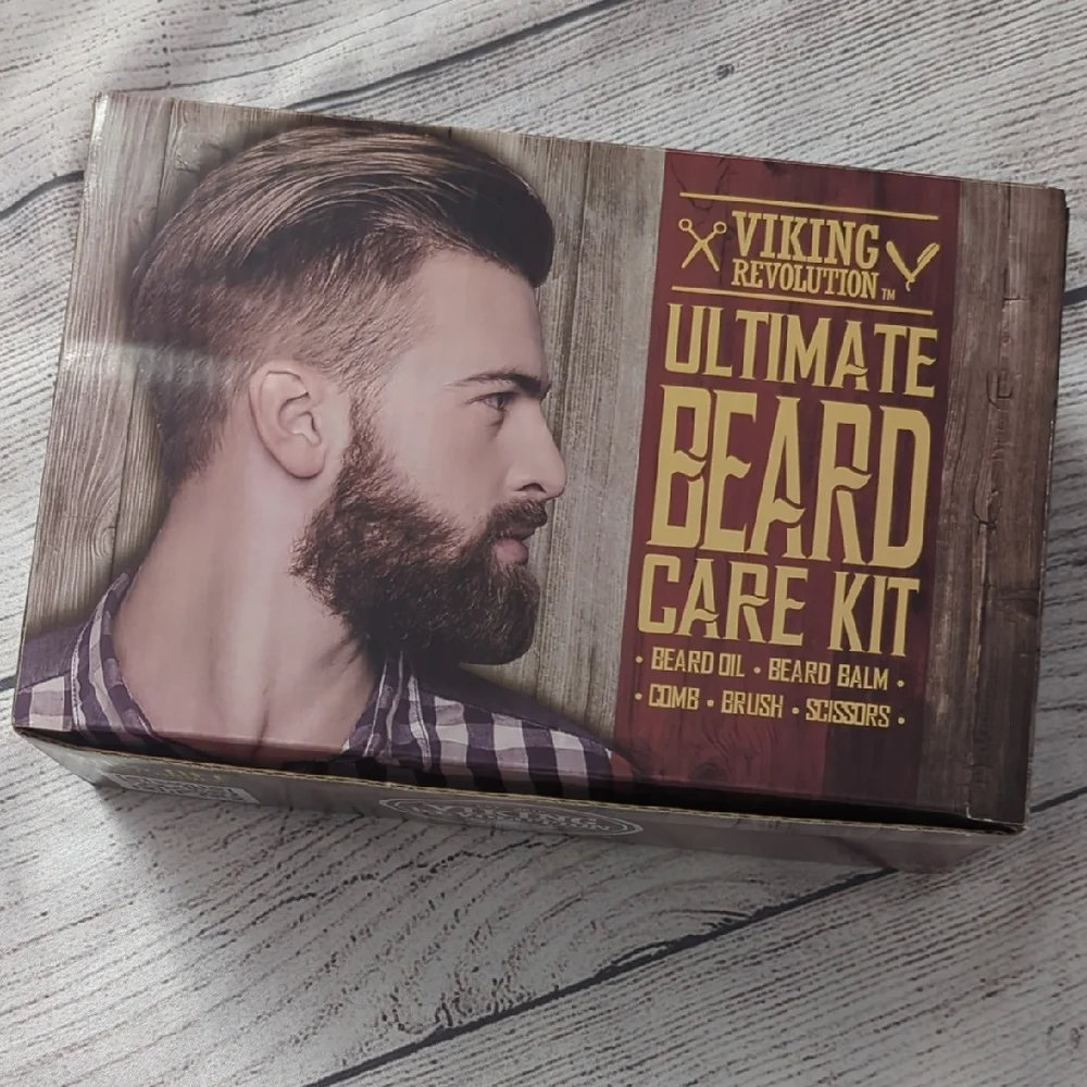 Revolution Viking Ultimate Beard Care Kit - Brown and Gold